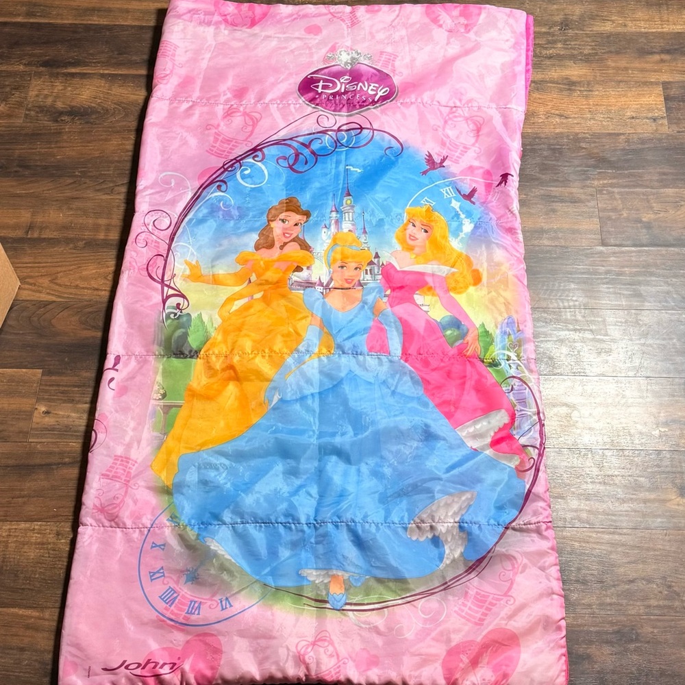 Disney Princess Kids Sleeping Bag - Belle Cinderella, and Aurora